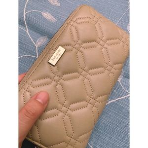 Kate Spade Leather Wallet Nude